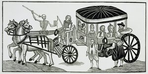 Londonboere, der flygter til landet for at undgå pesten, 1630 (se også 267599) af English School